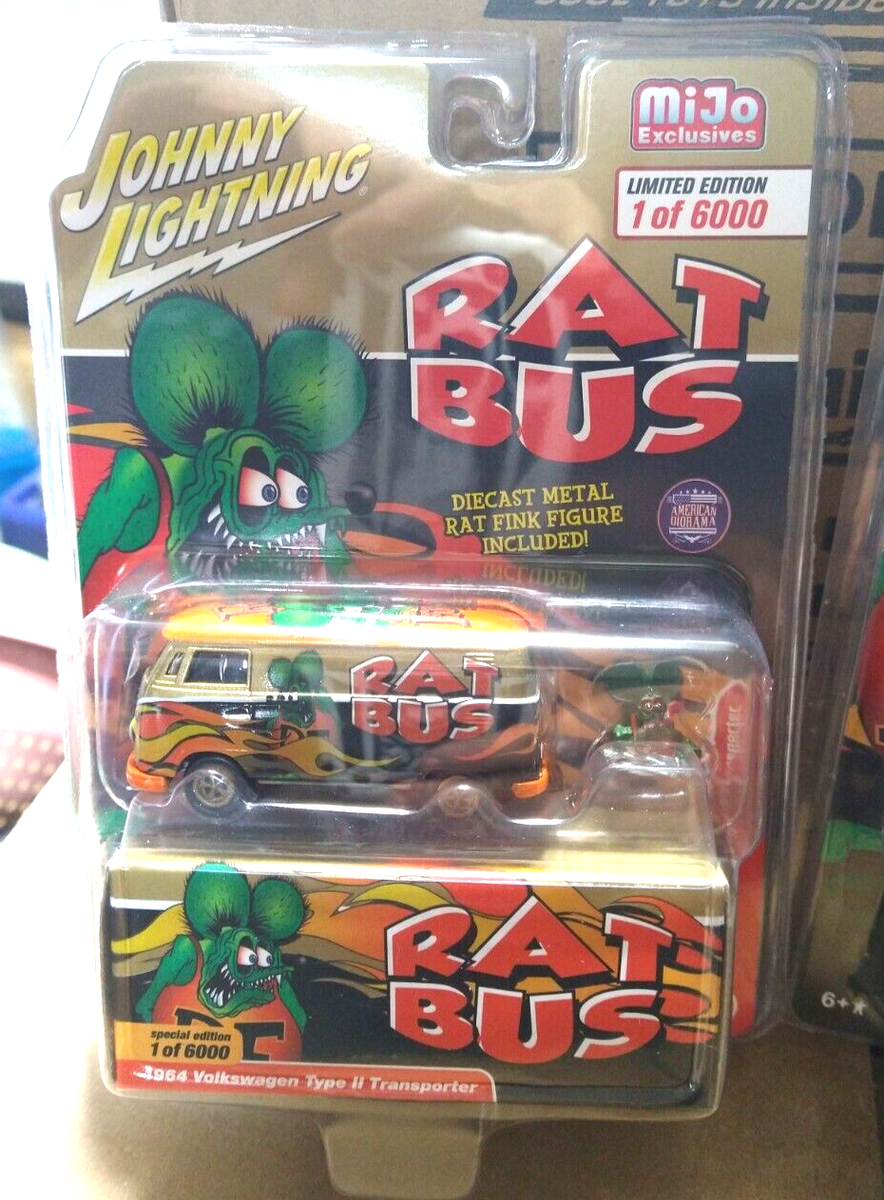 JOHNNY LIGHTNING MIJO EXCLUSIVES 1964 VW II TRANSPORTER RAT FINK