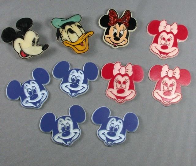 10 Vtg Disney Refrigerator Donald Duck Mickey Mouse Minnie