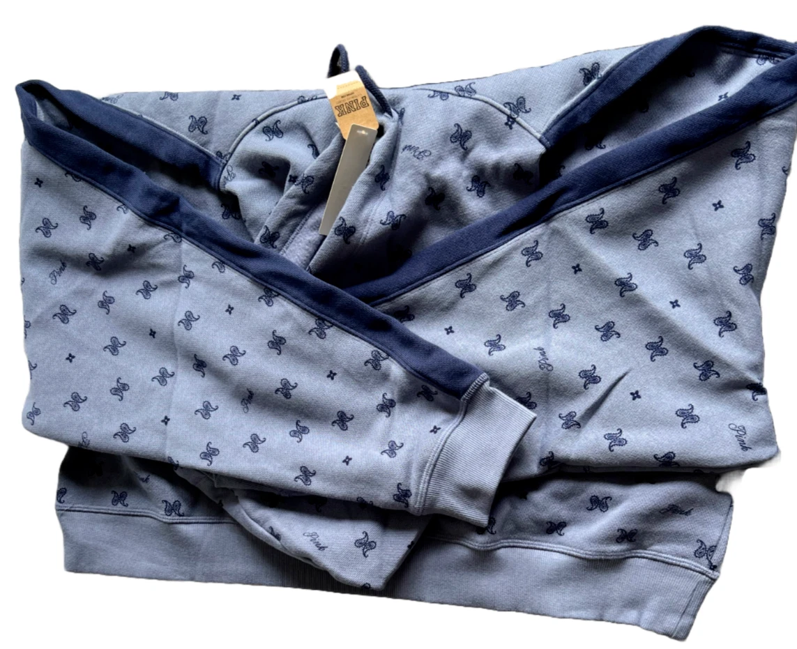 UNDERCOVER Felpa con cappuccio ROSA Victoria's Secret Ivy Fleece Cropped colore Dusty Iris Bandana L