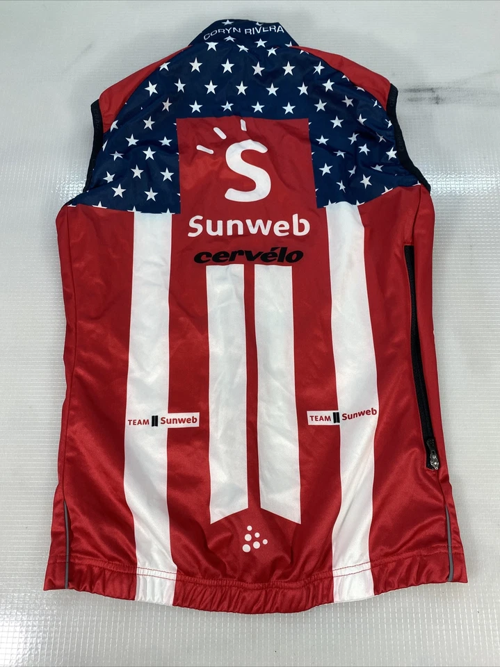 Craft sunweb womens cycling wind vest XSmall XS (8472-8) - Image 4 of 4