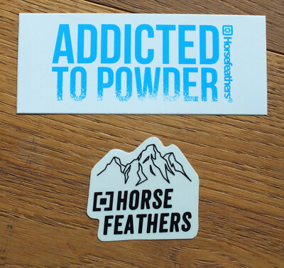 2 X Sticker Aufkleber Horsefeathers Snowboard Freeride Ski Outdoor 