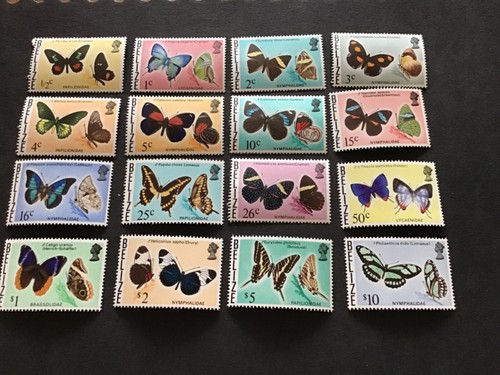 STAMPS - BELIZE MNH BUTTERFLYS - 1974-76 - AS SHOW - 第 1/2 張圖片