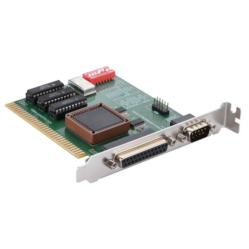 ISA RS232 Serial and Parallel Port Expansion Card ISA COM1 COM2 LPT Card Adapter - Picture 3 of 11