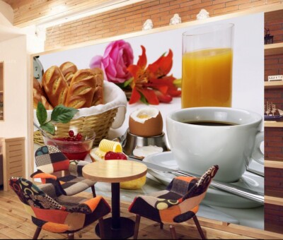 3D Egg Bread ZHUA80 Wallpaper Wall Murals Removable Self-adhesive Ann