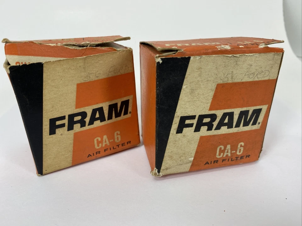 Filtro de aire del cárter FRAM CA-6 1952-59 Ford Lincoln Mercury nuevo de stock con junta Foto 2 de 4