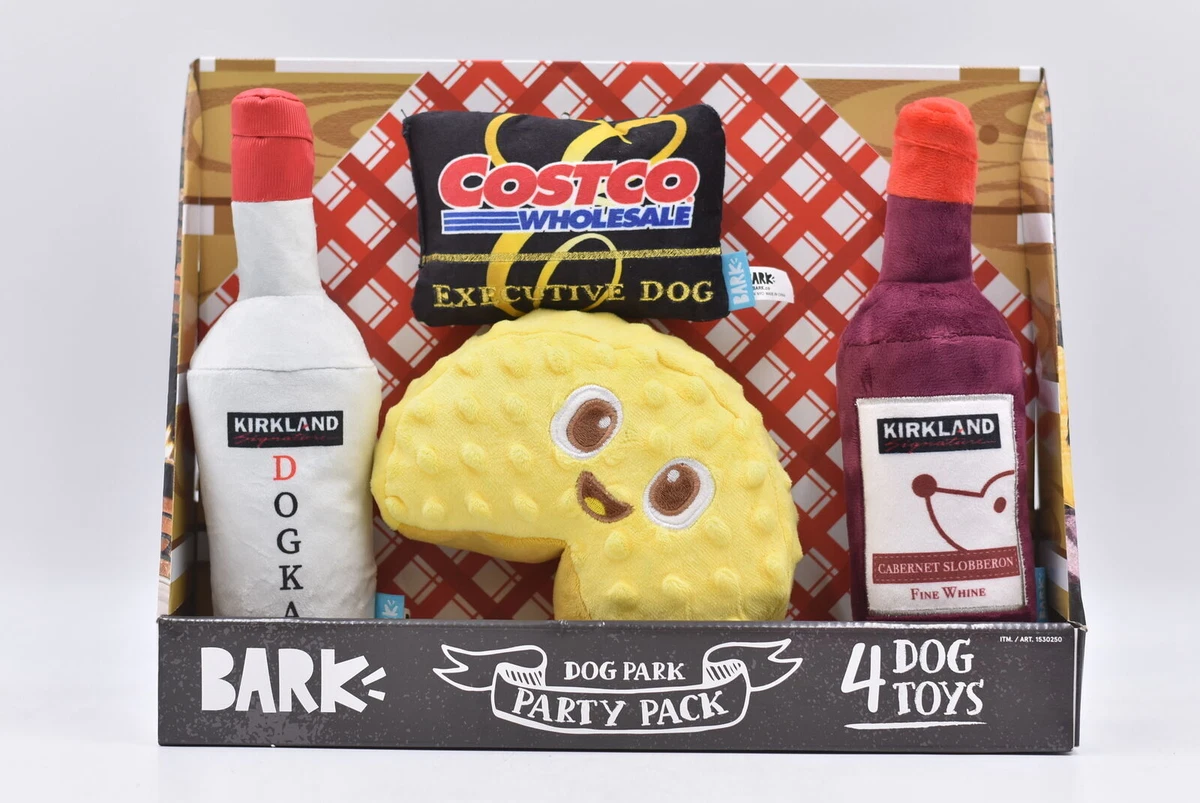 BARK Costco Food Court Dog Toy Bundle, 4-count