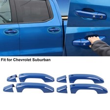 Blue Door Handle Bezel Covers For 19sierra Chevy Silverado Suburban Accessories Blue Door Handle Bezel Covers For 19sierra Chevy Silverado Suburban Accessories