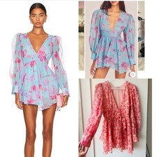 LoveShackFancy Varsha Dress in Pink - Size S