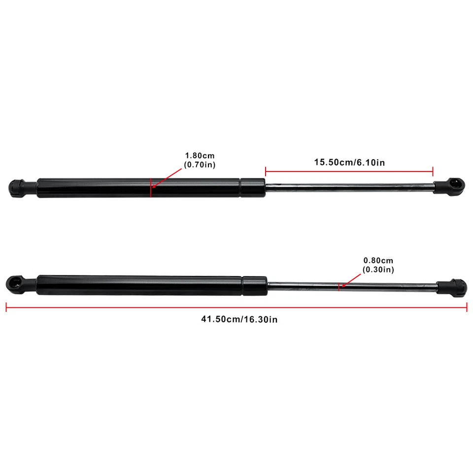 4 piezas para BMW Serie 3 E90 Sedán 2005-2012 capó y maletero trasero puntal de gas Foto 4 de 4