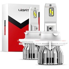 Lasfit H13 9008 Led Headlight High Low Beam Light Bulb Plugplay 6000k 5000lm