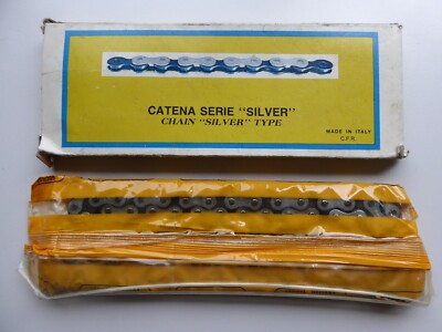 Chaîne Vélo Regina Extra – Vintage NOS, Argent, 5/6/7/8 Vitesses, Italie