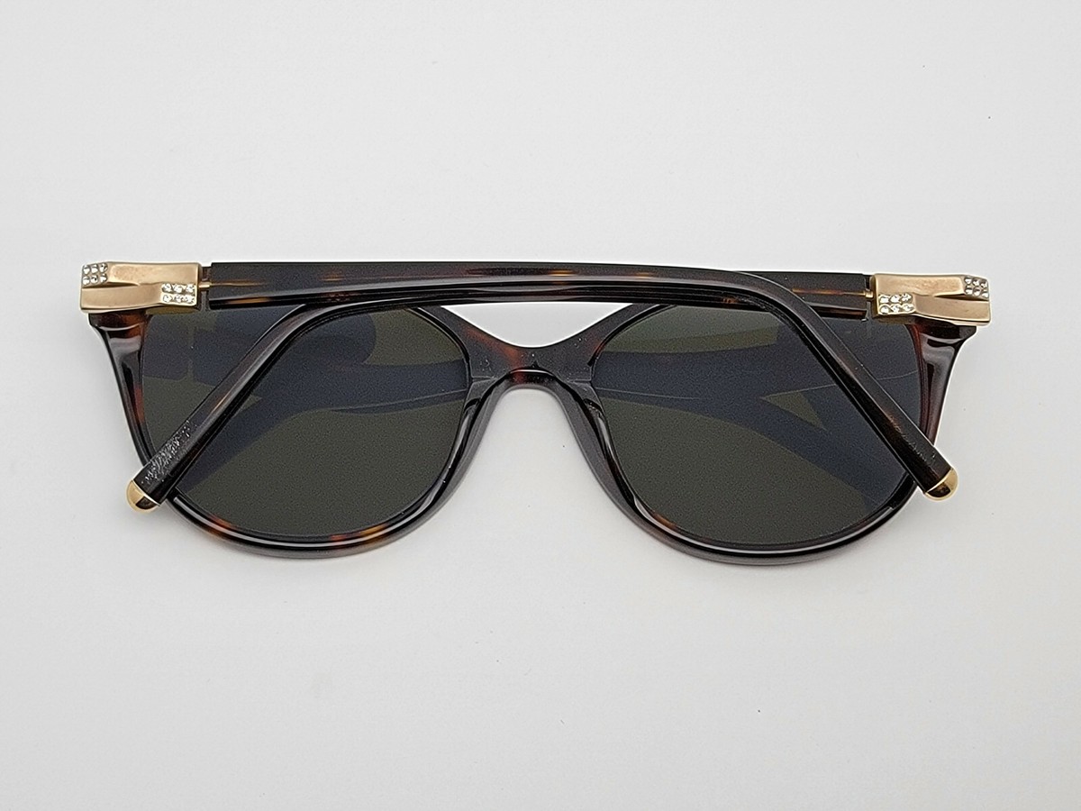 Loris Azzaro AZ35051 C02 Tortoise Gold Rhinestone Sunglasses FRAME ONLY France Loris Azzaro AZ35051 C02 Tortoise Gold Rhinestone Sunglasses  main image 2