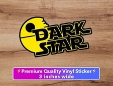 Grateful Dead DARK STAR 3 in Die Cut Vinyl Sticker Jerry Garcia