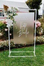 Frost White Acrylic Wedding Welcome Sign Matt Welcome Wedding Signage