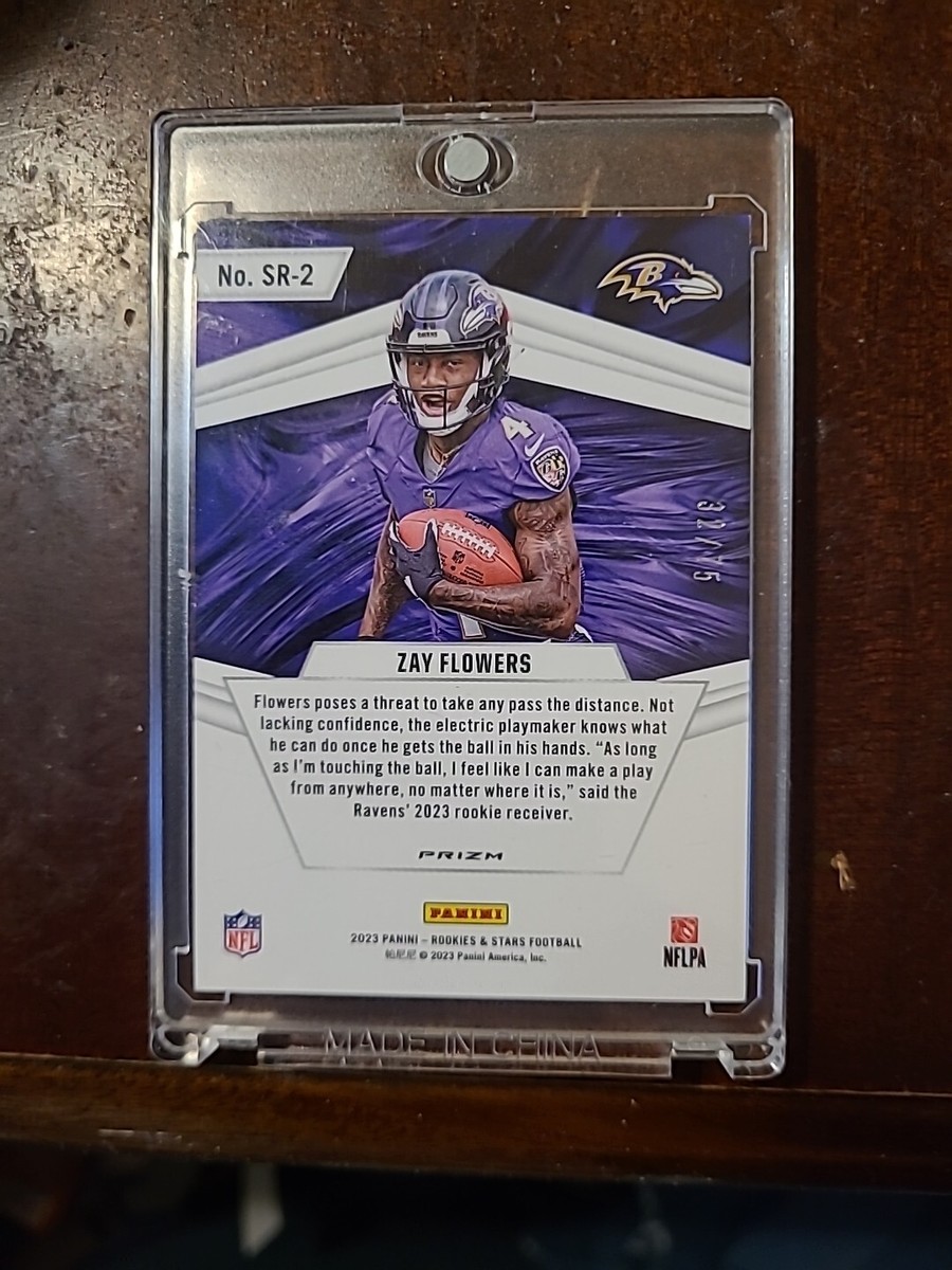 Zay Flowers (RC) /75 Pink Stellar SSP 🏈 2023 Panini Rookies