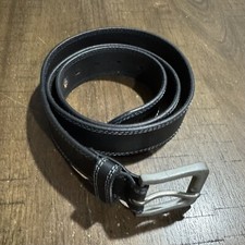 Timberland PRO Men's Sz 40 Genuine Full Grain Black Leather Belt in VGC see