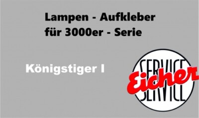 Aufkleber Königstiger I