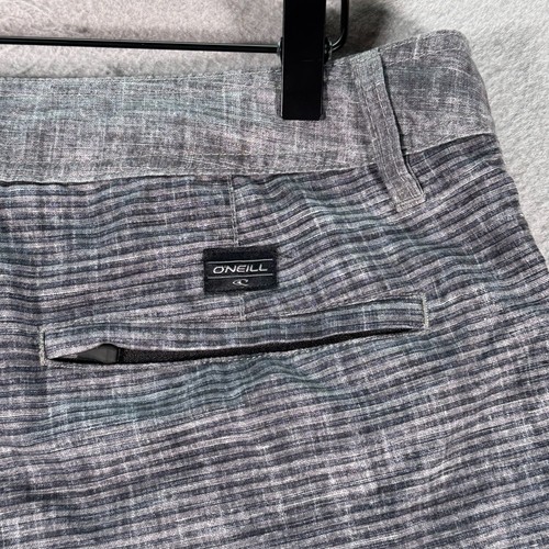 O'Neill Fly Brid Short Mens 32 Gray Drawstring Stretch Flat Front Casual Outdoor - Picture 9 of 15