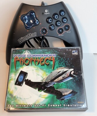 Logitech Wingman Gamepad & Wing Commander Prophecy PC Game 3 Disc Tested