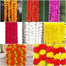 20 pc Marigold Garland Indian/American Wedding Party Mantle Decoration Spring