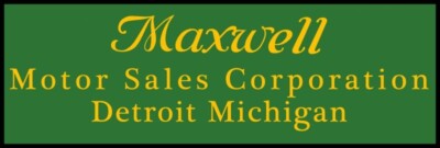 Maxwell Automobiles of Detroit, MI NEW Sign 12x36'' USA STEEL XL Size - 4 lbs
