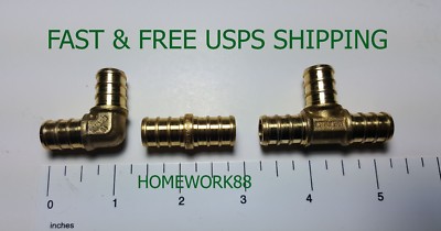 20 Pack XFITTING 1/2'' Pex B Elbow , 1/2'' Pex B Coupling , 1/2'' Pex B Tee 