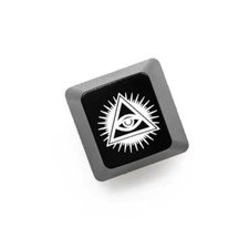 Schwarze Tastenkappe Allsehendes Auge keycaps key caps Taste cherry mx