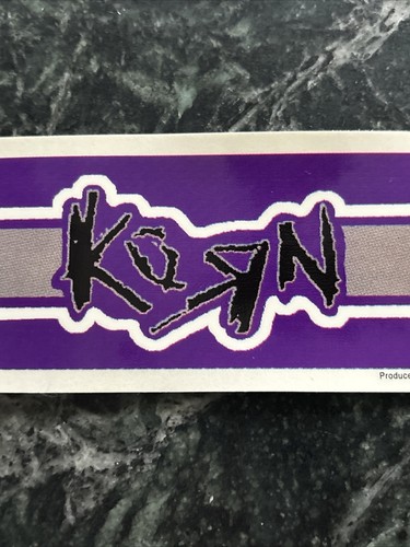 Vtg KORN Bumper STICKER COLLECTIBLE RARE 90s Nu METAL DECAL 10” Band Logo Window - Picture 4 of 5