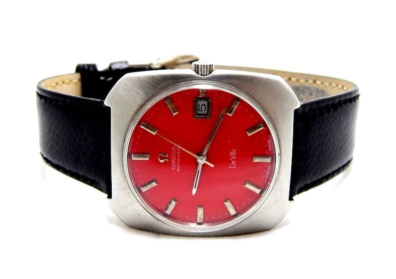 Vintage 1970s Omega DeVille Automatic Men's Watch 36mm Steel Square Case-image