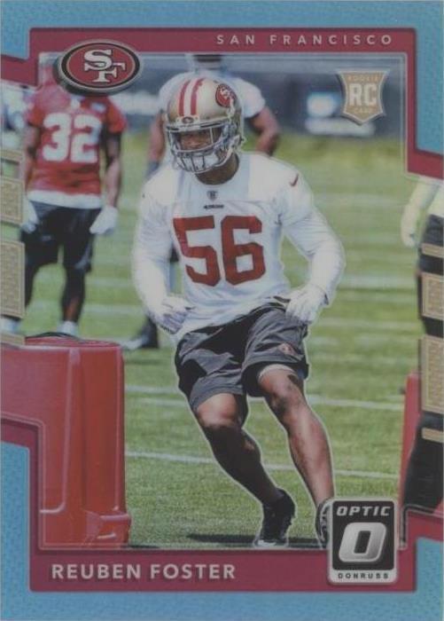 2017 Donruss Optic - Rookies Reuben Foster #132 Aqua Prizm /299 (RC ...