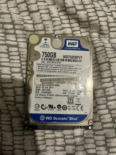 Western Digital WD Blue WD7500BPVX-60JC3T0 750GB 2,5" Laptop Festplatte SATA