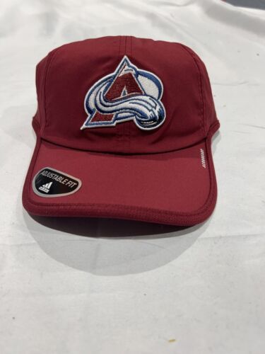 New With Tags Team Issued Maroon Colorado Avalanche Aeroready Adjustable Hat - Picture 1 of 2