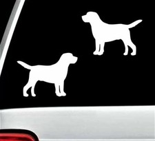 Lab Labrador Retriever Dog Decal Sticker for Car Window 2-Count BG 484
