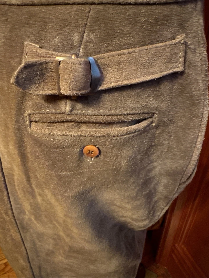 Falda Occidental Ralph Lauren Country Marrón Larga Gamuza 12 Bolsillos 4 Bolsillos Foto 4 de 4