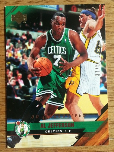 2005 Upper Deck Basketball UD Exclusives Gold Al Jefferson #10