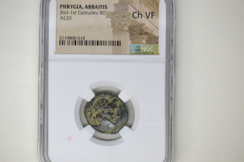 FRIGIA. Abbaite. AE20 2°-1° secolo a.C. - NGC Ch VF, graffi. - Foto 1 di 5