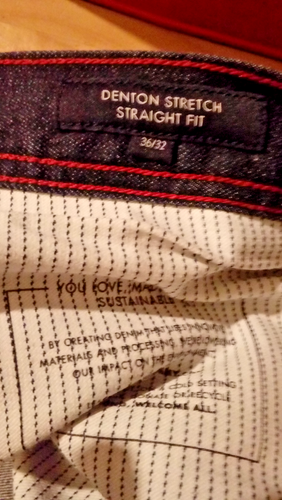 Mens Tommy Hilfiger Denton jeans 36 waist leg 32 BNWOT dark blue stretch RN77806 - Picture 4 of 7