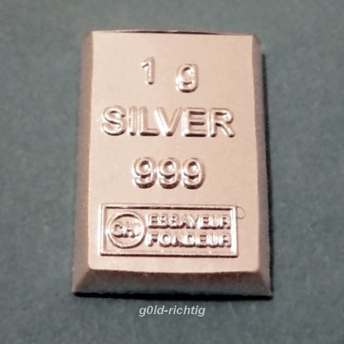 Produktbild von 100 Gramm Tafelbarren Silber (100 X 1g Teilbar) VALCAMBI | 100g