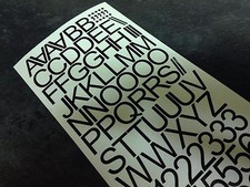 2" inch (50mm) Letters and Numbers Self Adhesive Vinyl Lettering Stickers Decals