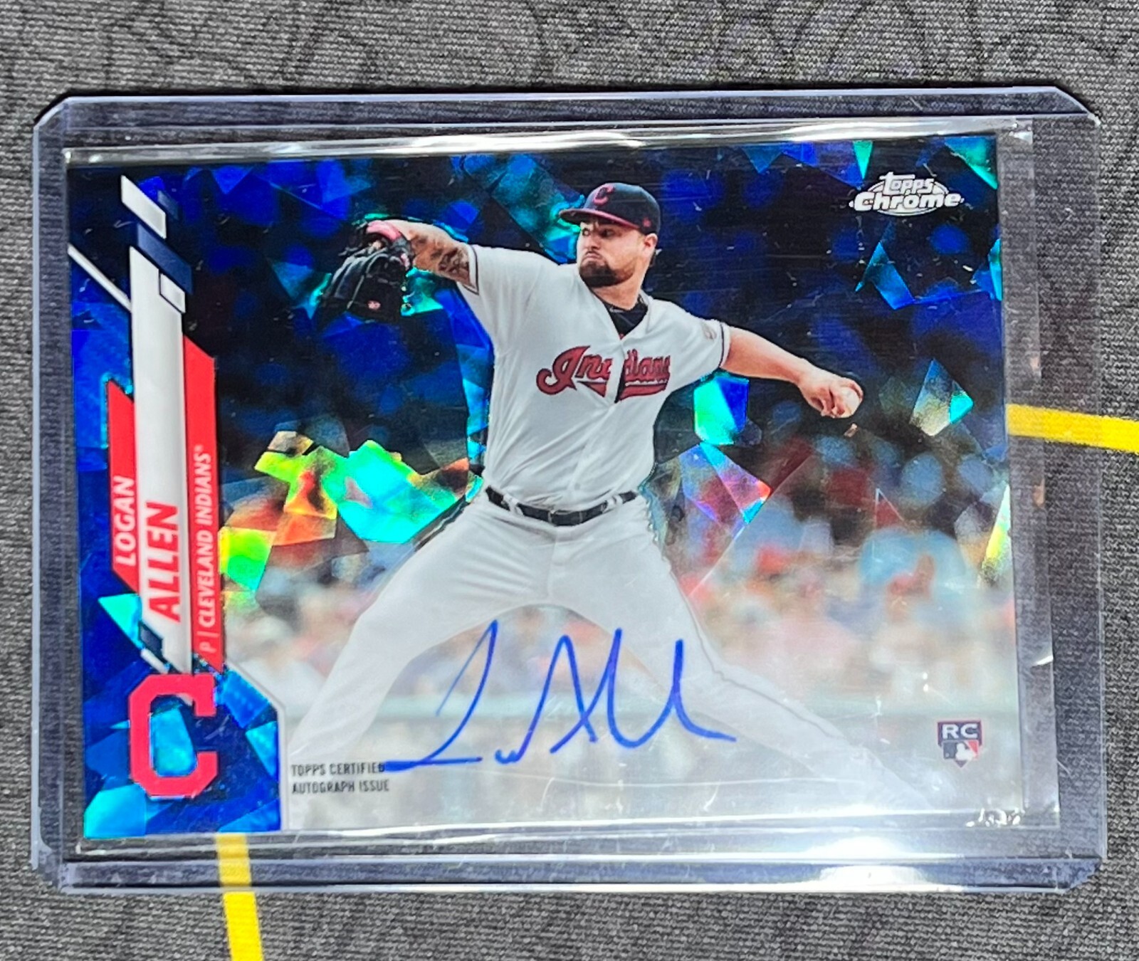 2020 Topps Chrome Sapphire Rookie Auto Logan Allen