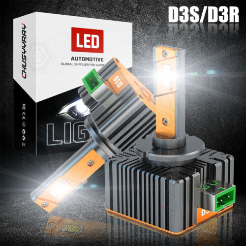 2pcs D3S D3R LED Headlight Bulbs 180W 6500K Super White HID Xenon Conversion Kit - Bild 14 von 24