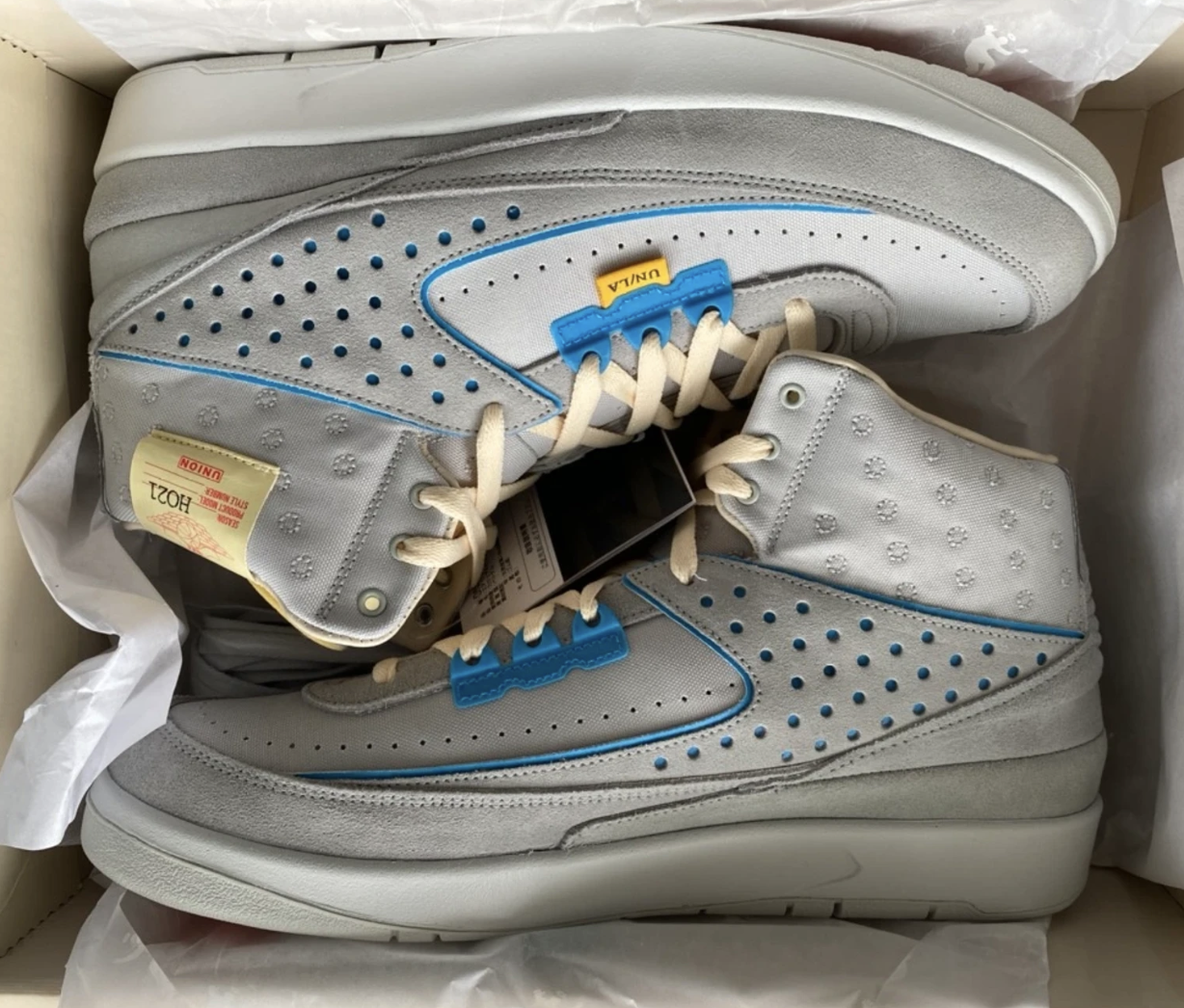 NIKE Air Jordan 2 Retro SP Union Grey Fog size US 10 | DN3802-001