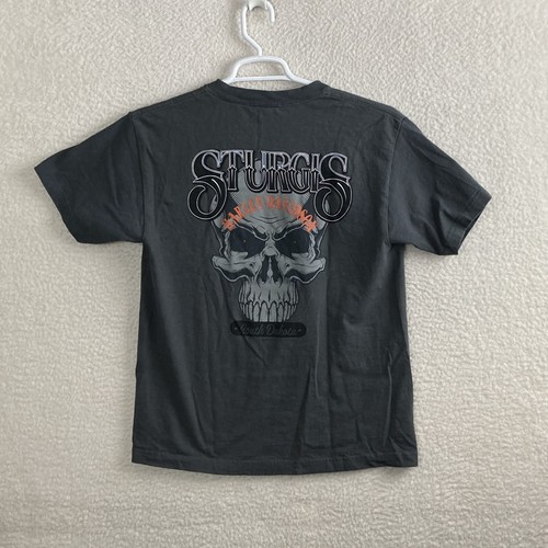 Harley Davidson Mens Medium T-Shirt Sturgis South Dakota Skull Graphic - Picture 3 of 8