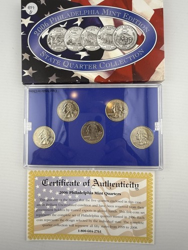 2005 -2007 Philadelphia Mint Edition State Quarter Collection With COA - Picture 5 of 10