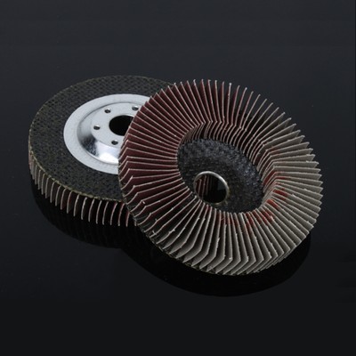 4Pcs 4'' Vertical Sanding Flap Oxide Grinding Discs 80 Grit 16mm Hole 100mm