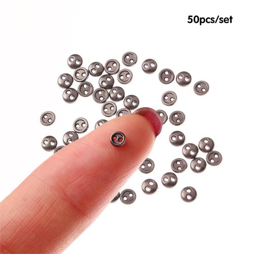 Handmade Metal Fabric Sewing Buttons Round Buttons Doll Button Apparel Sewing - Picture 8 of 16