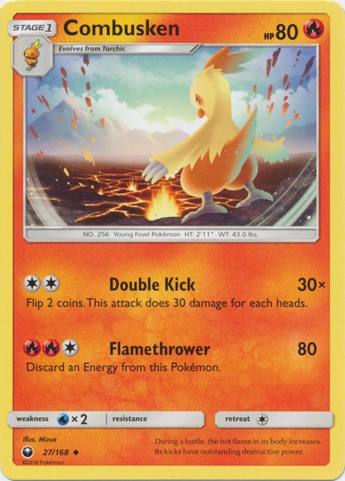 Combusken - 27/168 - Uncommon - Heavily Played - Celestial Storm