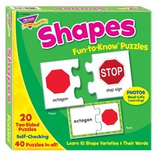 Trend Enterprises, Inc. T-36008 Shapes Fun-to-Know Puzzles, 40