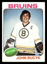 1975-76 Topps John Bucyk (HOF) #9 - Boston Bruins - VG