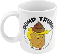 Fairly Odd Novelties DUMP Hilarious Funny Anti Trump Standard Novelty Coffee Mug